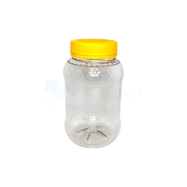 Pote PET 1kg Miel Tapa Rosca Amarilla