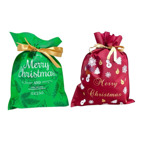 Bolsa de regalo navideña Roja & Verde chica