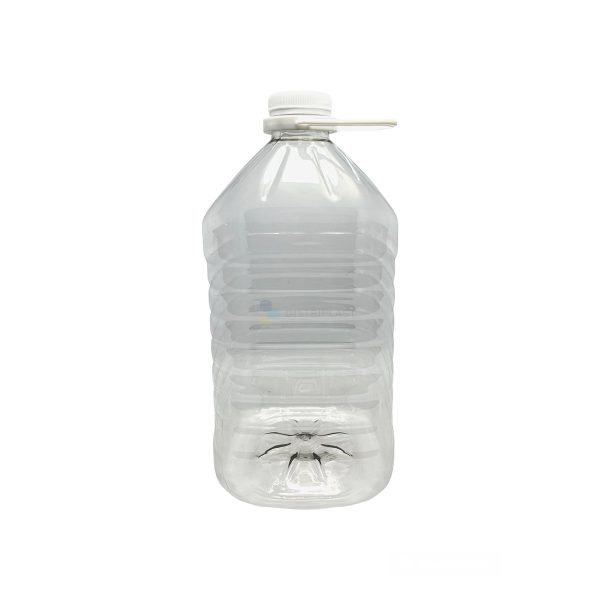 Bidon PET Transparente 5LT Cuadrado