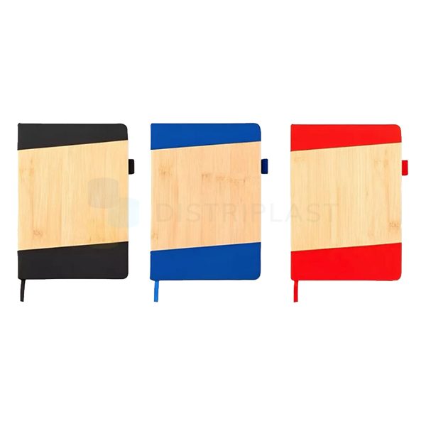 Libreta ciluxlin bamboo Negra / Azul / Roja Tapa dura