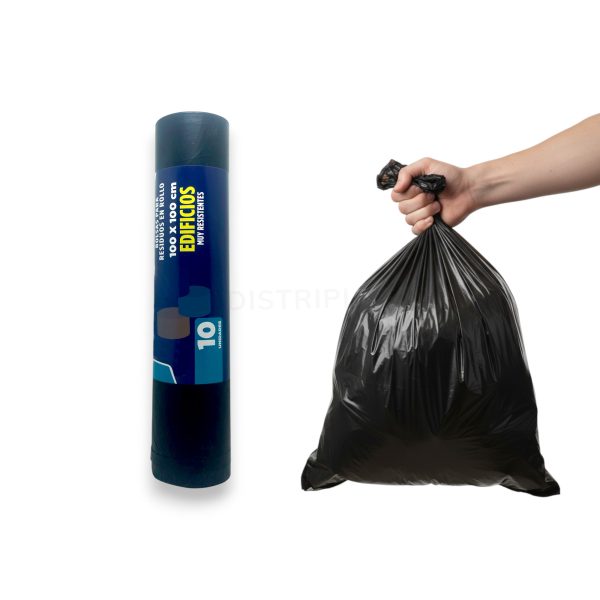 Bolsas de residuos 100x100cm (10 unidades x rollo)