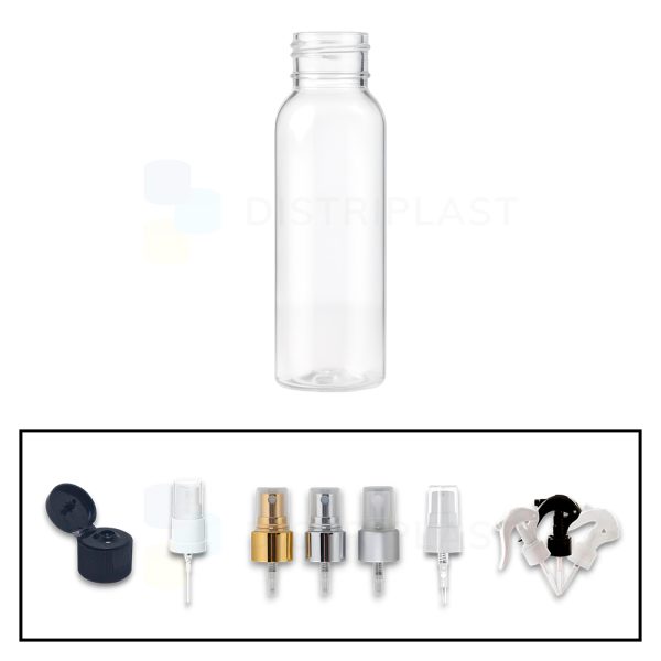 Frasco PET Transparente 60cc R20