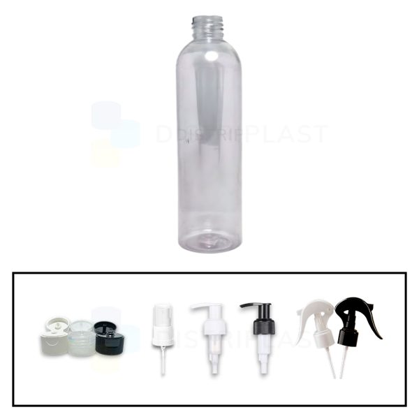 Frasco PET Transparente 250cc R24