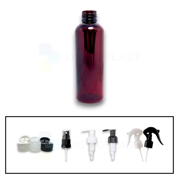 Frasco PET Ámbar 125cc R24