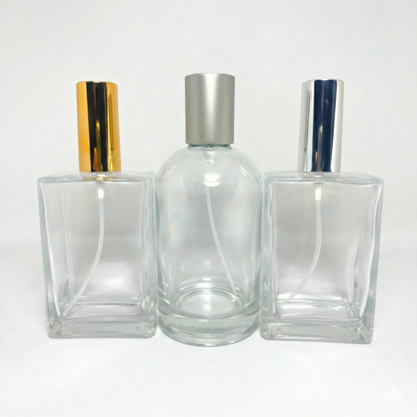 Frasco Vidrio Perfume Cuadrado/Cilíndrico 30cc