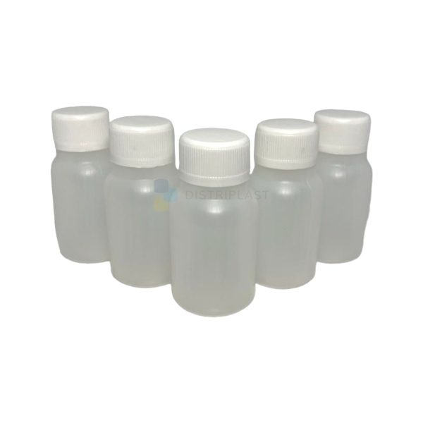 Frasco Polietileno Natural 60cc Tapa Rosca R26