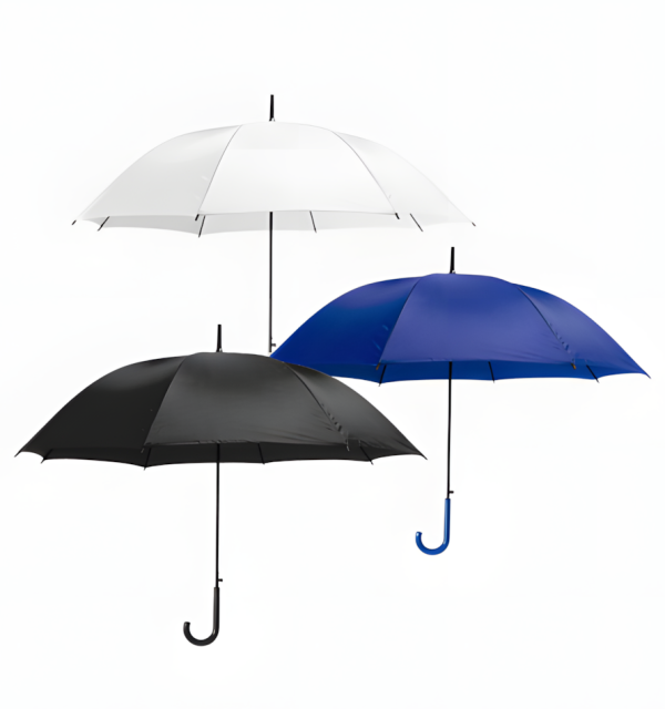 Paraguas de Apertura Automática Blanco/Azul/Negro