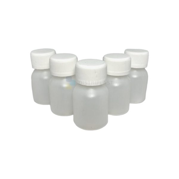 Frasco Polietileno Natural 30cc Tapa Rosca R26